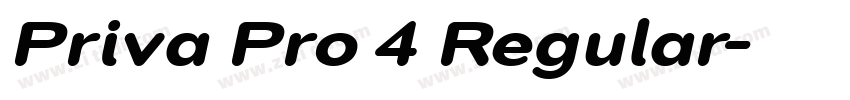 Priva Pro 4 Regular字体转换 Priva Pro 4 Regular字体转换